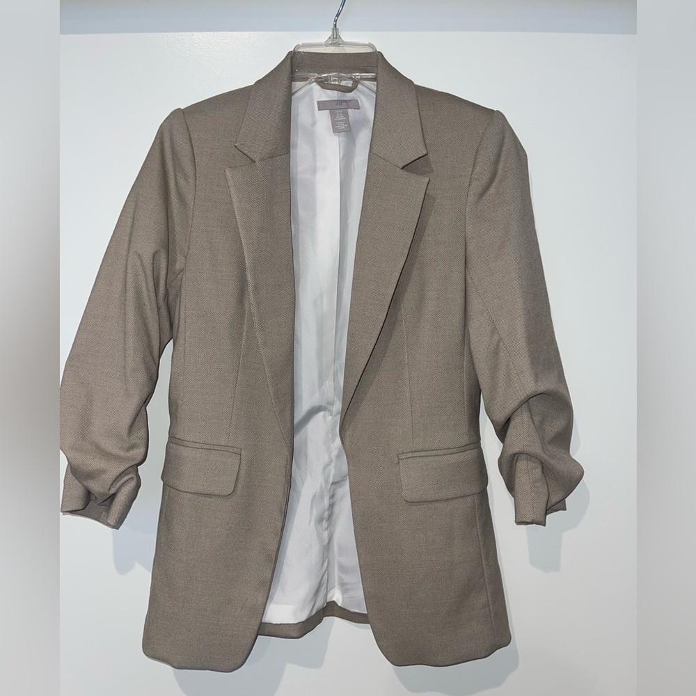 H&M Blazer Scrunched Sleeves XS